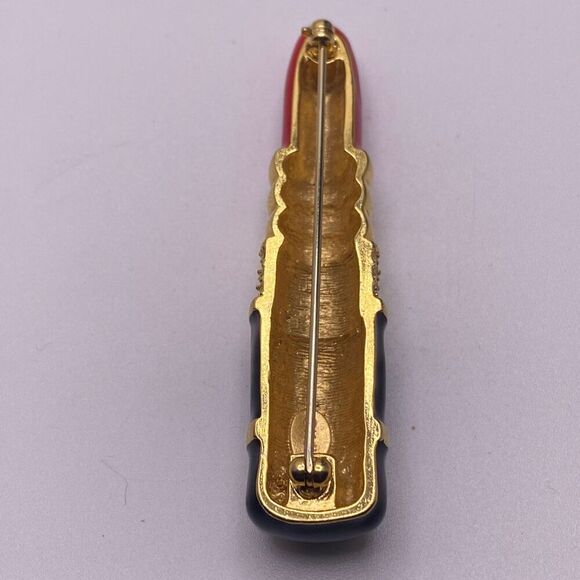 Vintage Signed KJL Kenneth Lane
Famous Lipstick Brooch - Picture 4 of 7